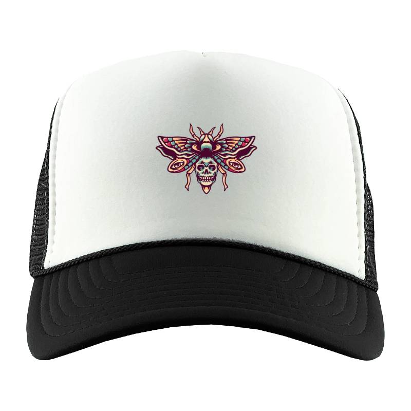 Butterfly Skull Trucker Hat