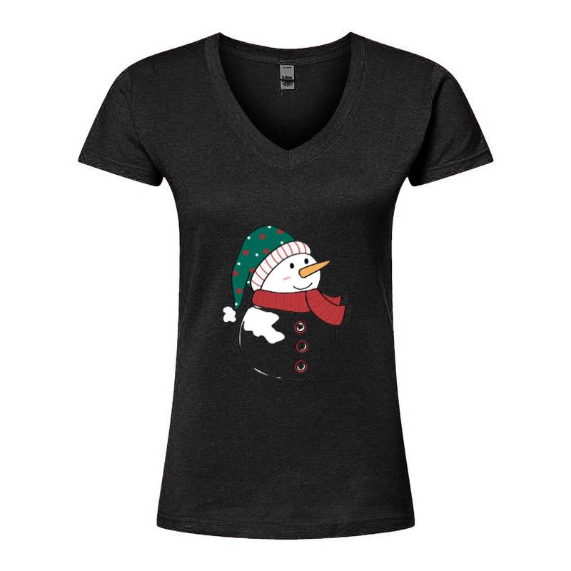 Snow man V-Neck T-Shirt