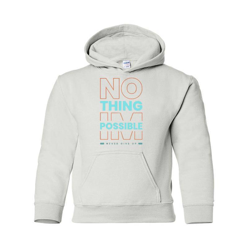 Never Give Up Hooded Sweatshirt