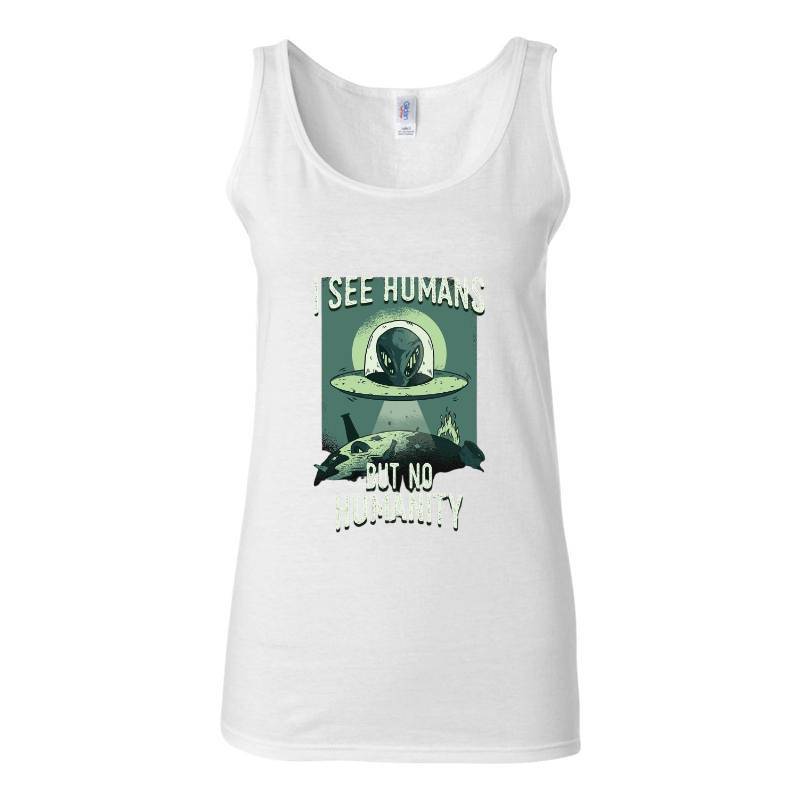 I See Humans But Nı Humanity Tank Top T-Shirt