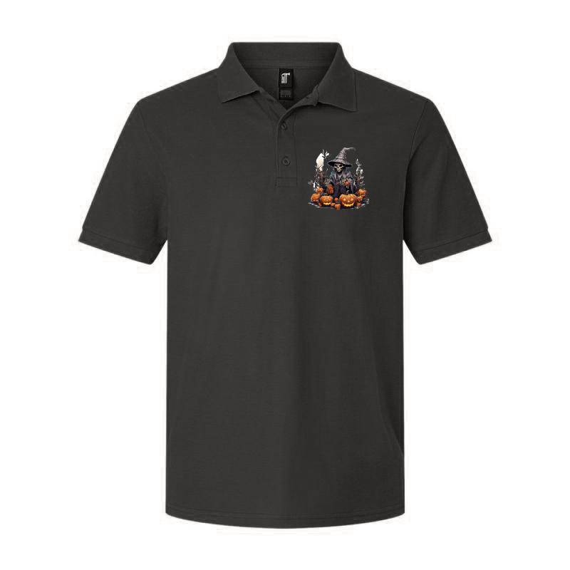 Halloween Party Scary Pumpkin Polo T-Shirt