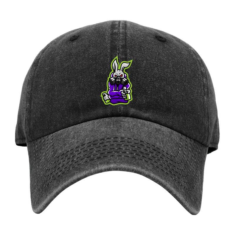 Rabbit art Baseball Cap