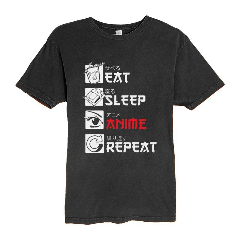 Eat Sleep Anime Repeat T-Shirt