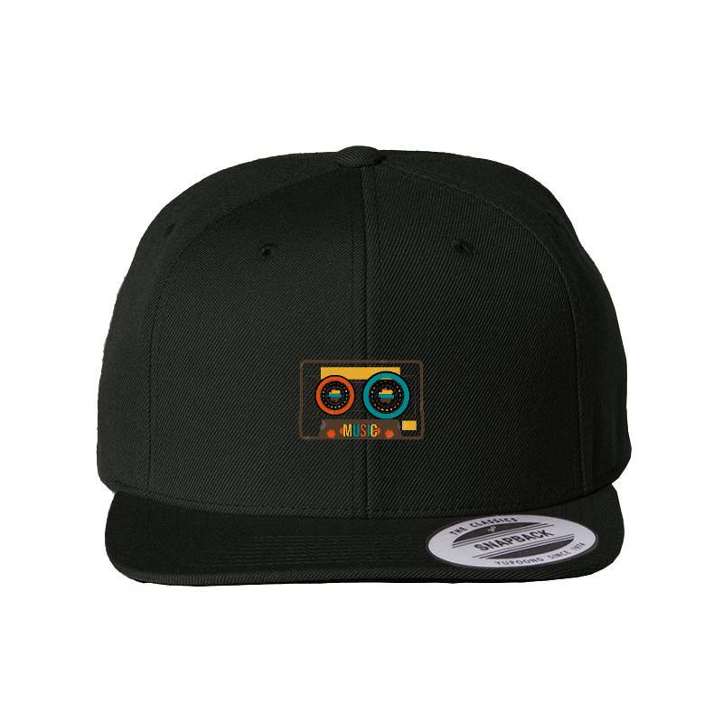 Cassette Tape Snapback Cap