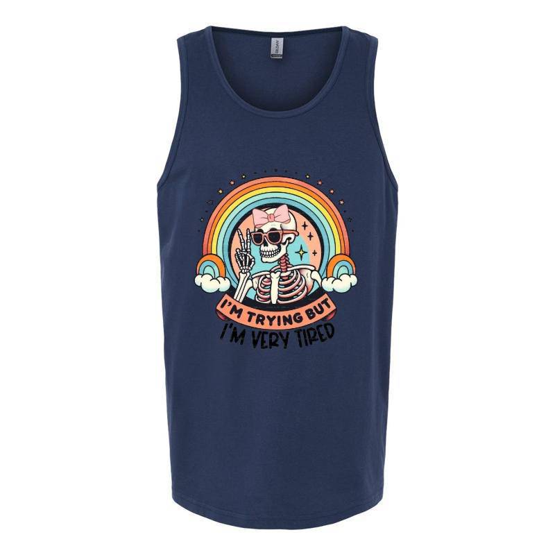 Rainbow Skull Tank Top T-Shirt