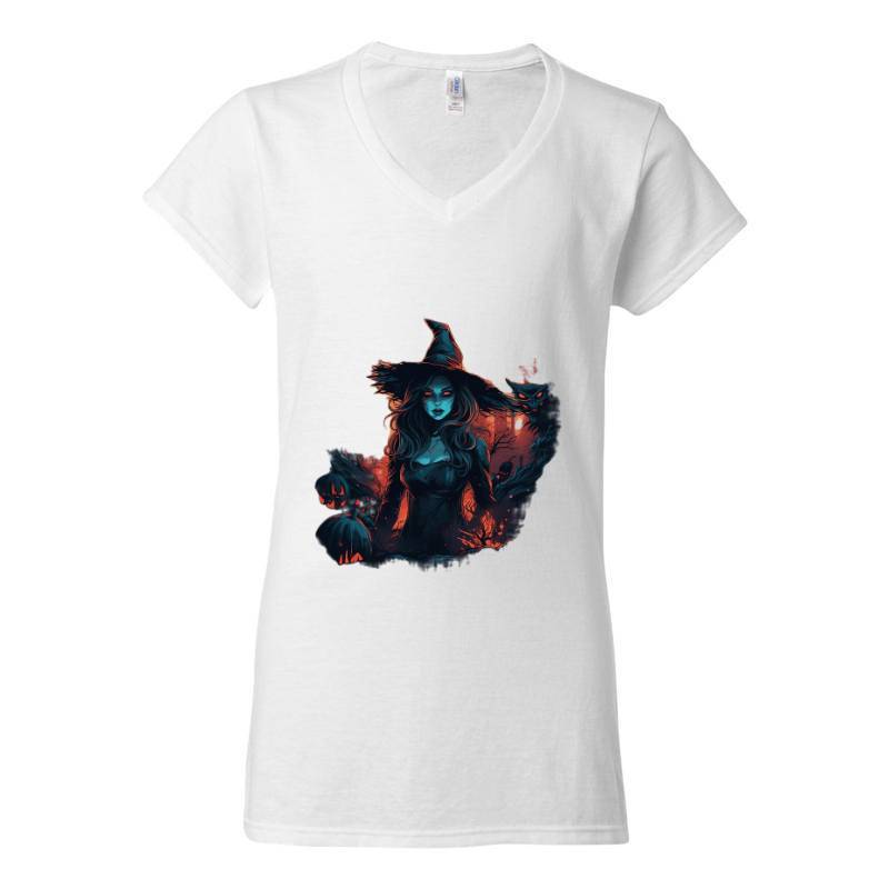 Horror Halloween V-Neck T-Shirt