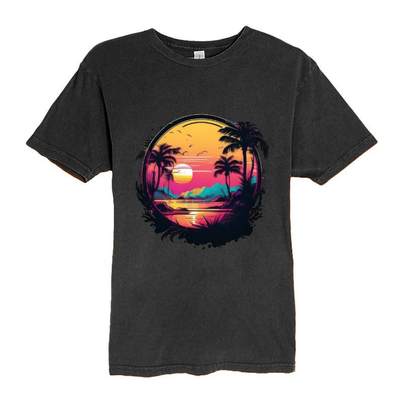 Sunset On The Tropical Island T-Shirt