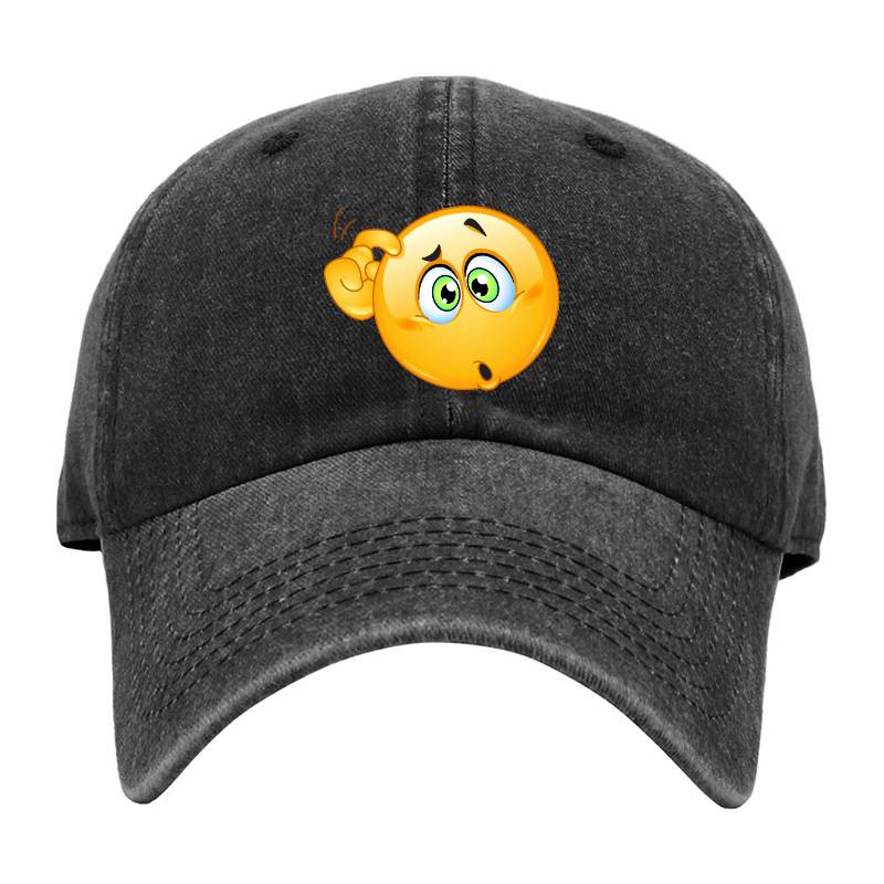 Confused Emoji Baseball Cap