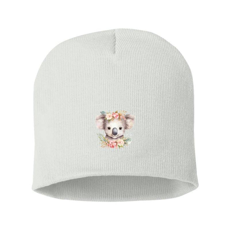 Koala with flower Beanie