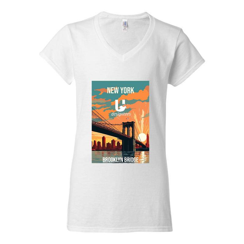New York  V-Neck T-Shirt