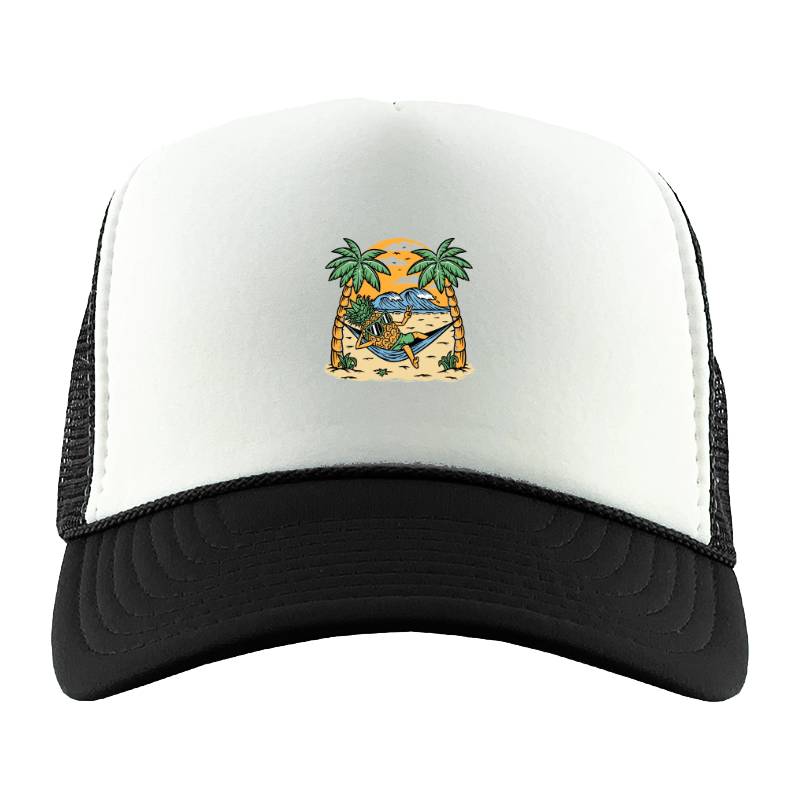 Pineapple on the beach Trucker Hat