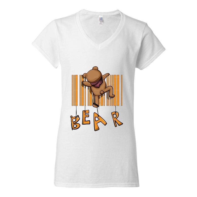 Bear V-Neck T-Shirt