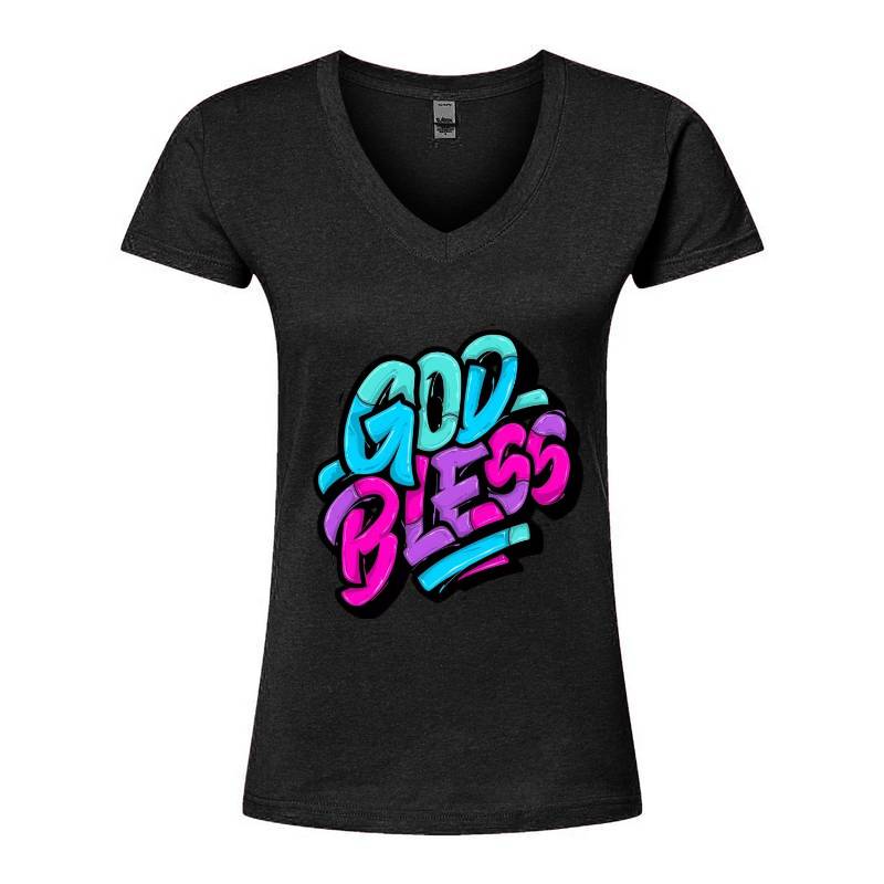 God Bless V-Neck T-Shirt