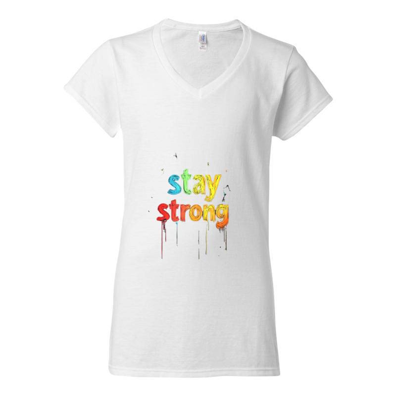 Stay Strong V-Neck T-Shirt