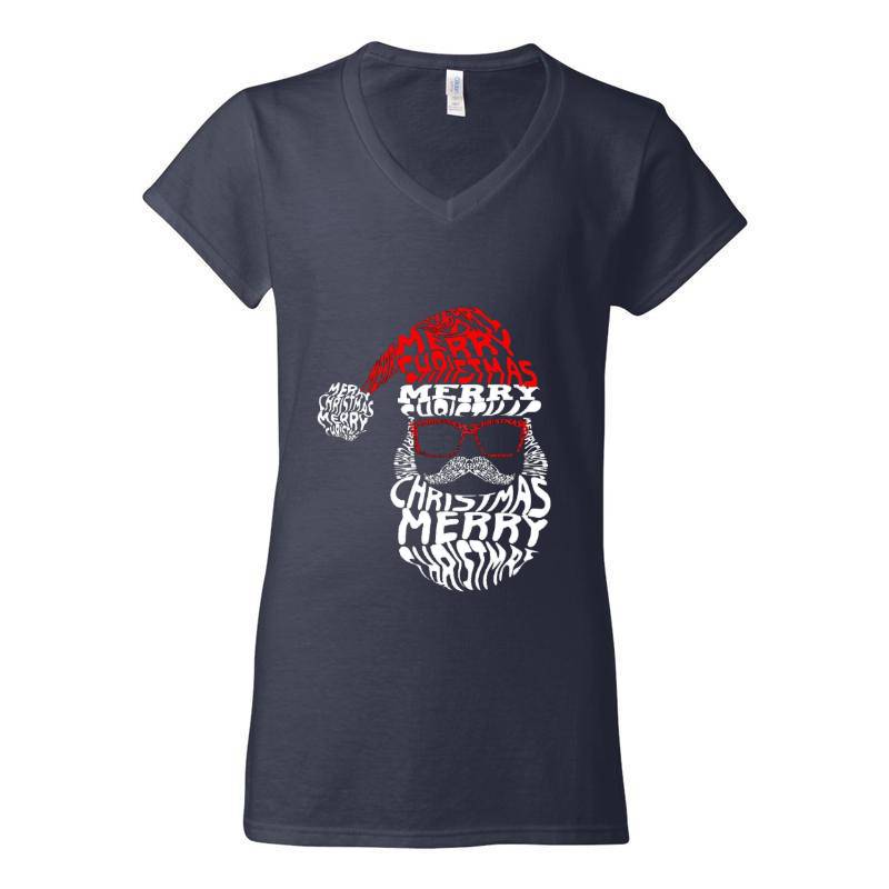 Santa V-Neck T-Shirt