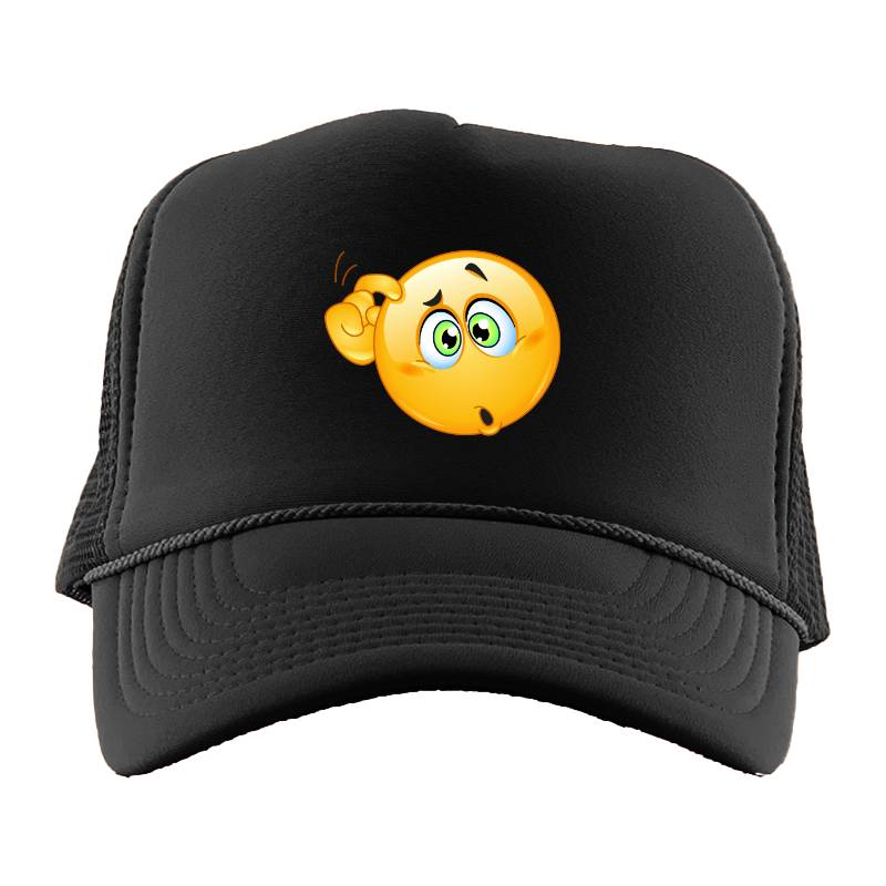 Confused Emoji Trucker Hat
