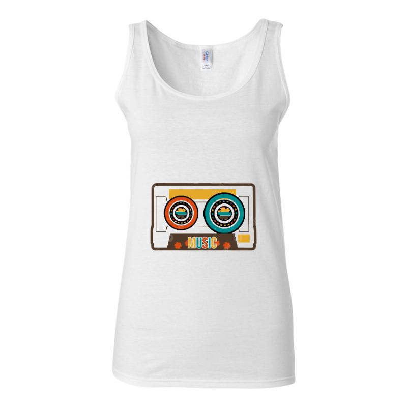 Cassette Tape Tank Top T-Shirt