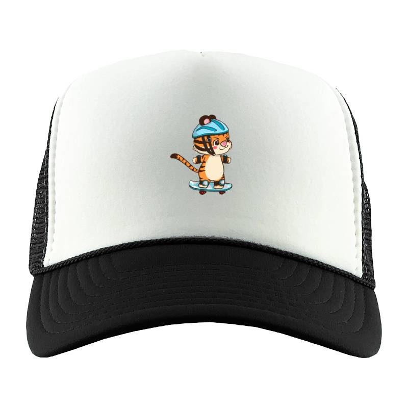 Skating Cat Trucker Hat
