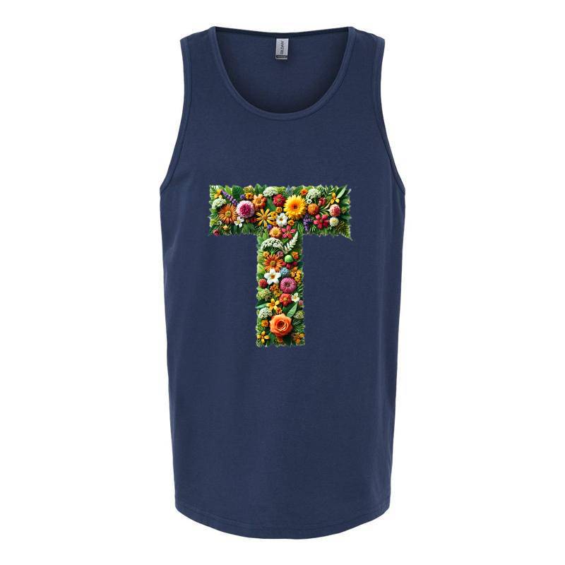 Letter T Tank Top T-Shirt
