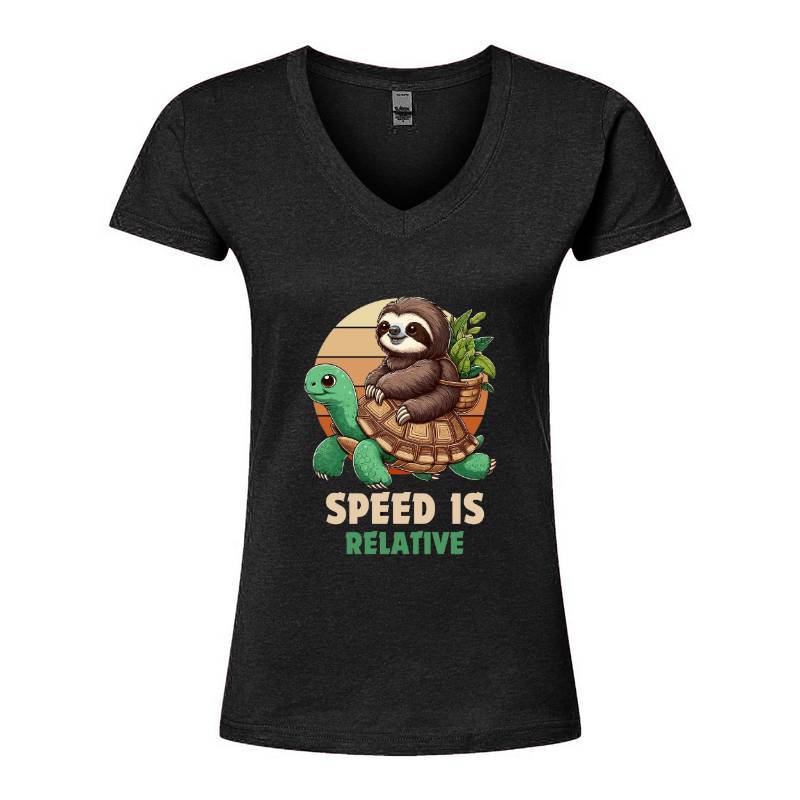 Speed Is Relative V-Neck T-Shirt