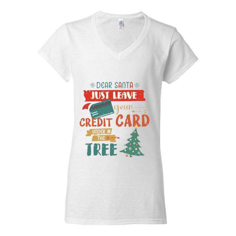 Santa V-Neck T-Shirt