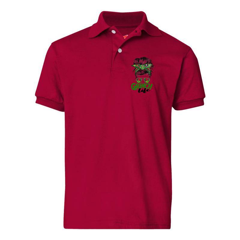 Cristmas Grinch Polo T-Shirt