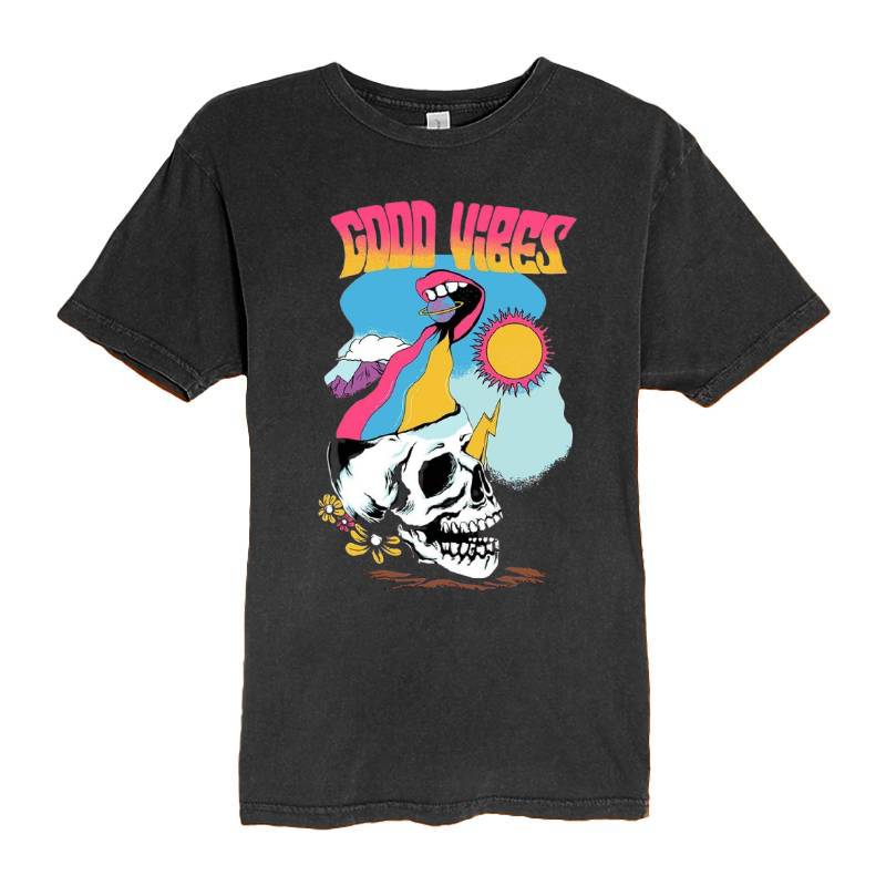 Good Vibes Skull T-Shirt
