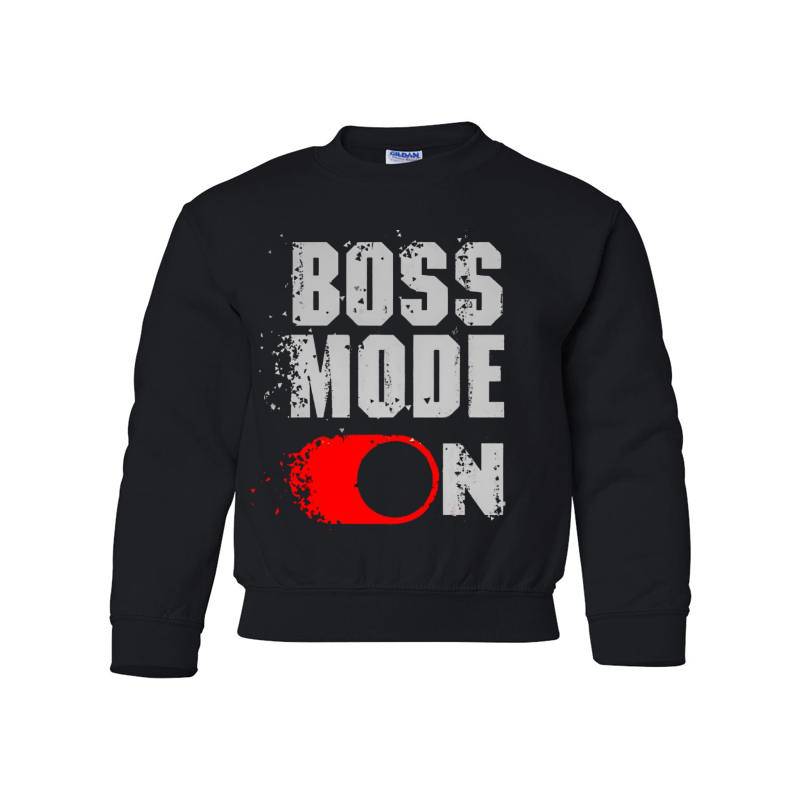Boss Mode Youth Crewneck Sweatshirt 