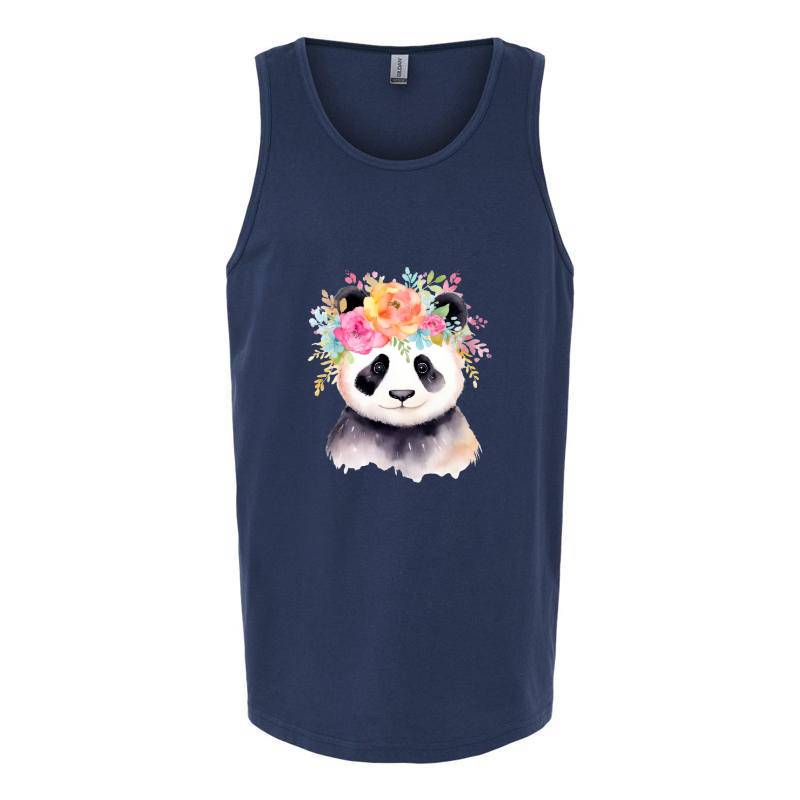 Panda with flowers Tank Top T-Shirt