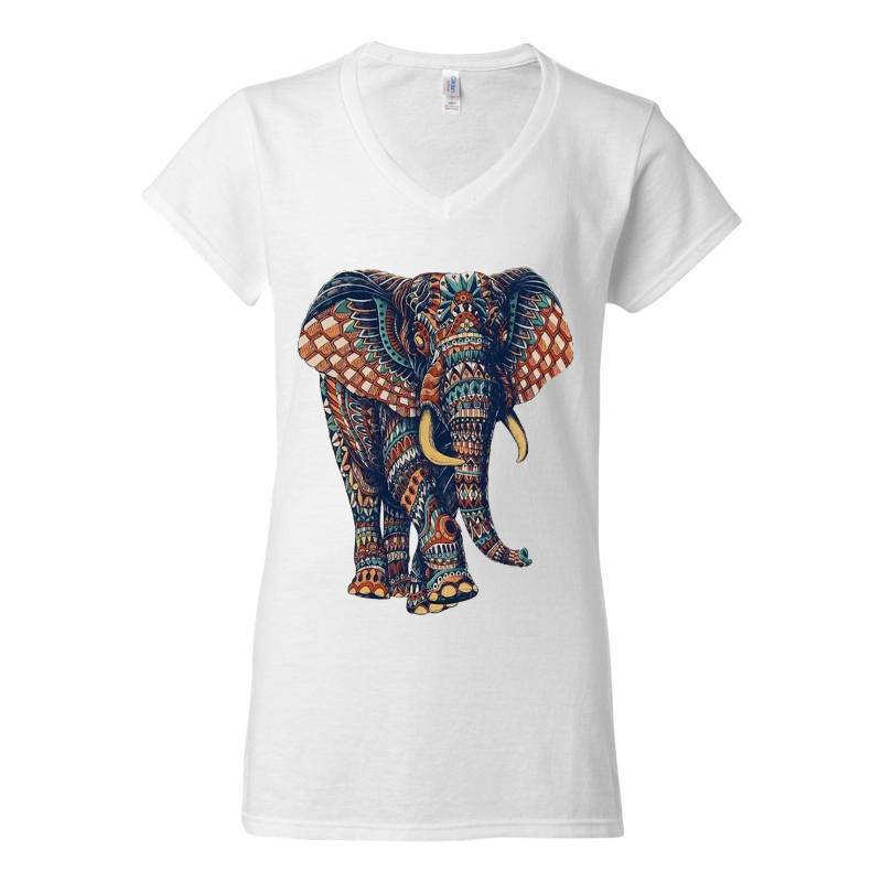 Elephant V-Neck T-Shirt