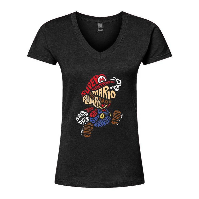 Super Mario V-Neck T-Shirt