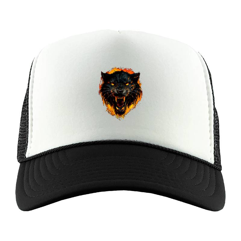 Night Wolf Ladies Fitted Trucker Hat