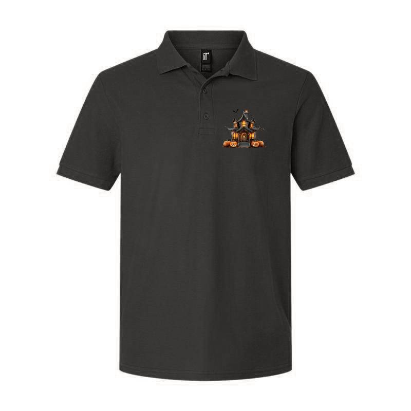 Halloween Pumpkin Polo T-Shirt