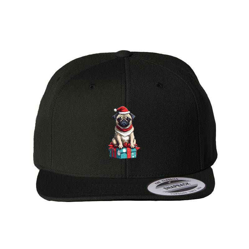 Christmas Dog Snapback Cap