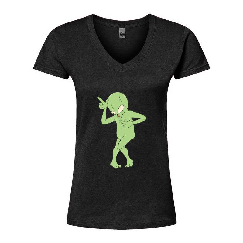 Alien V-Neck T-Shirt