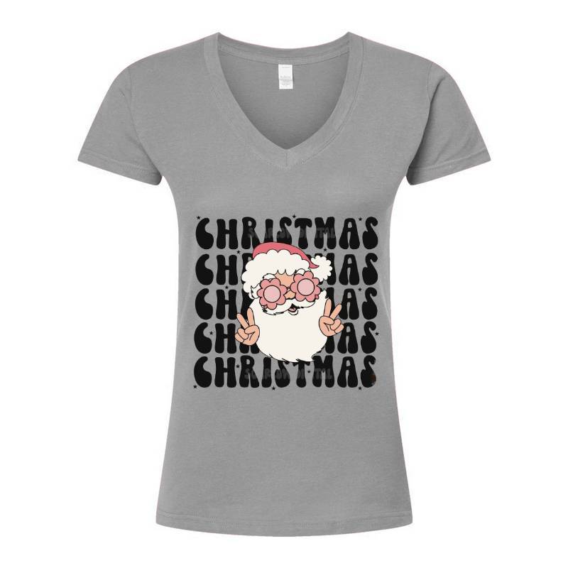 Cristmas Santa V-Neck T-Shirt