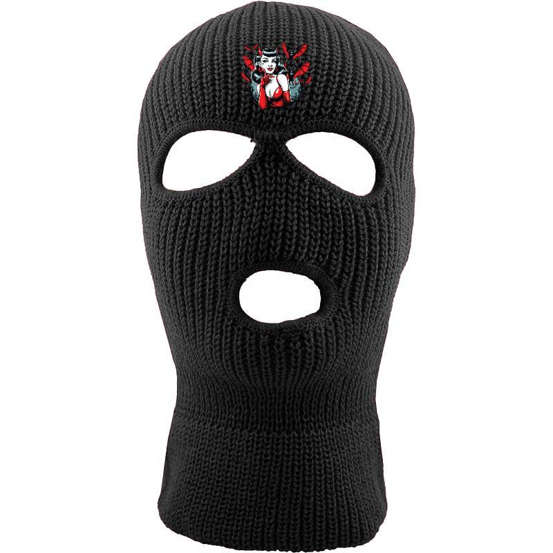Devil Bats Ladies Fitted Three hole mask