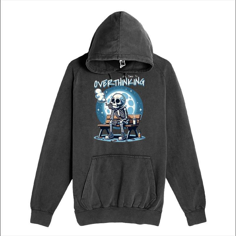 Overthink Skull Hoodie