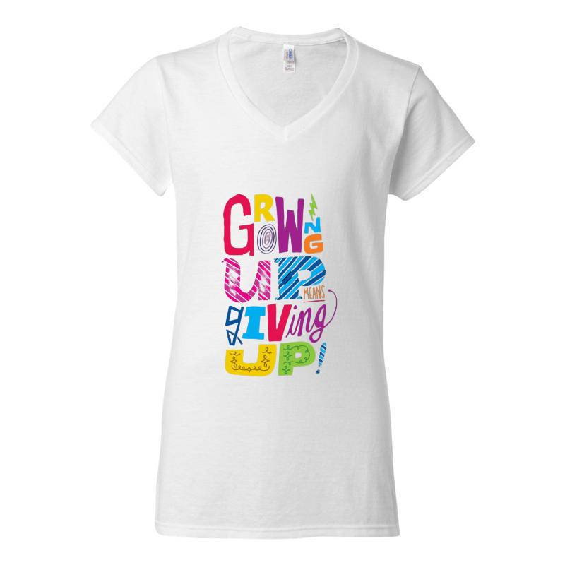 Growing Up V-Neck T-Shirt