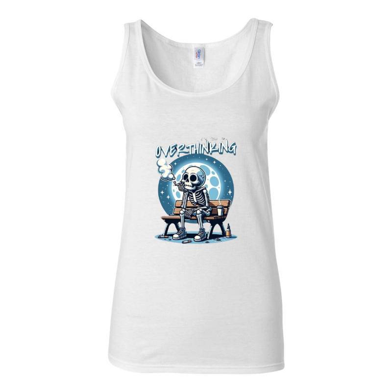 Overthink Skull Tank Top T-Shirt