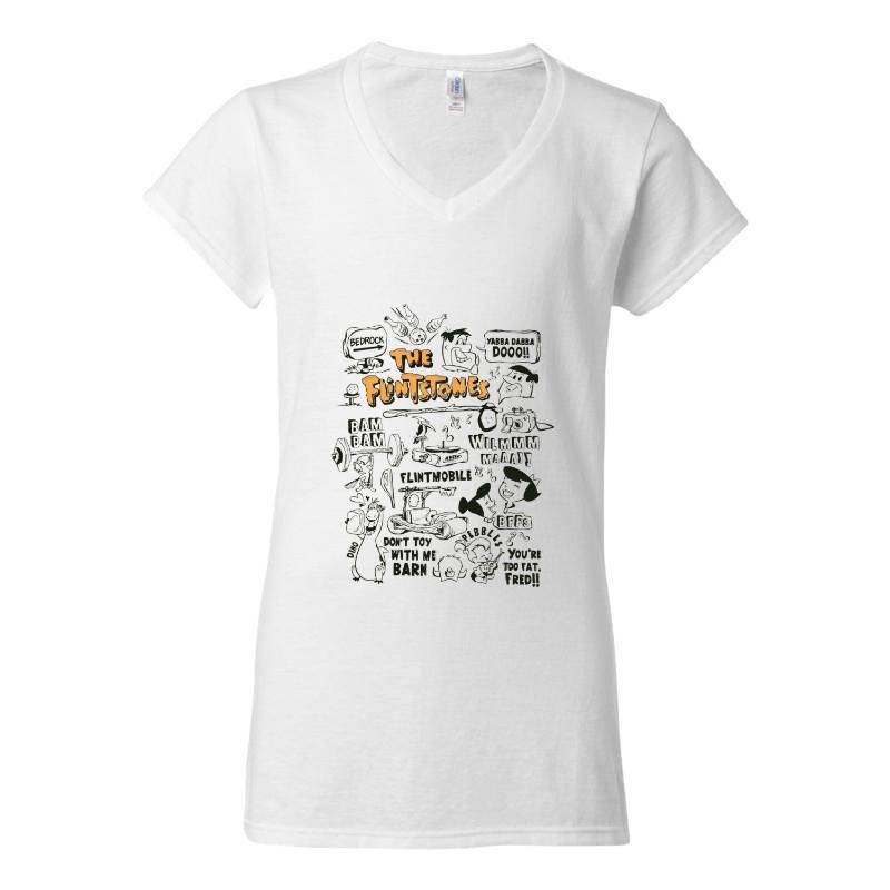 The Flintstones V-Neck T-Shirt