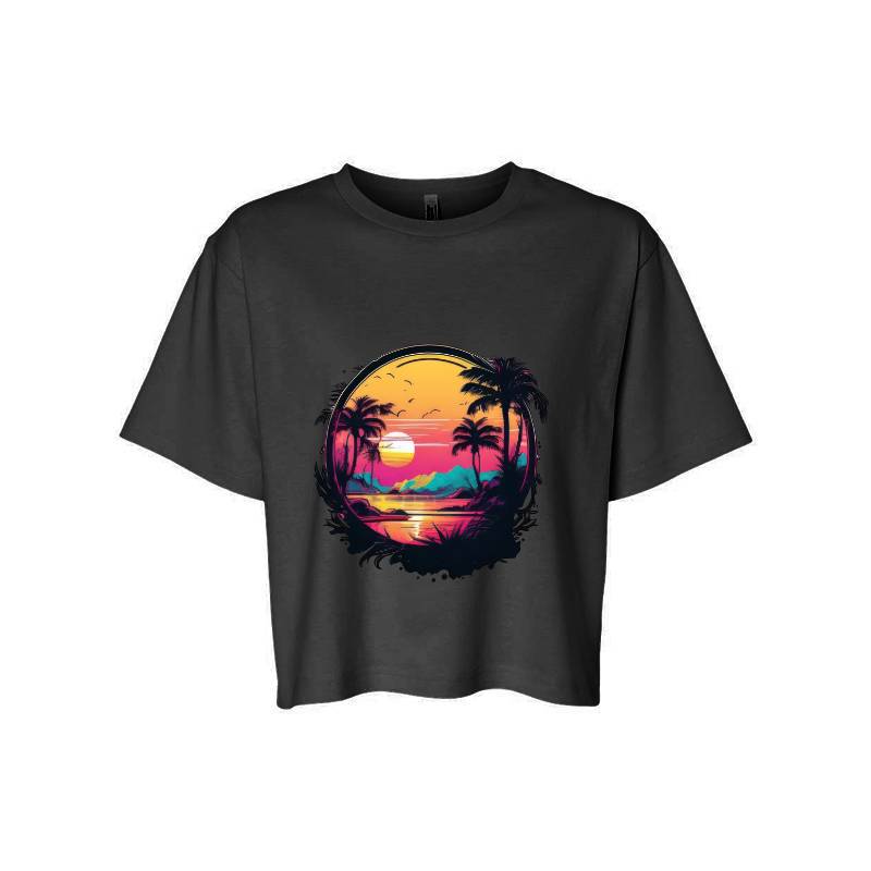 Sunset On The Tropical Island T-Shirt