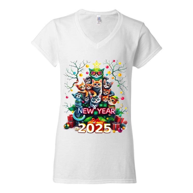 New Year V-Neck T-Shirt