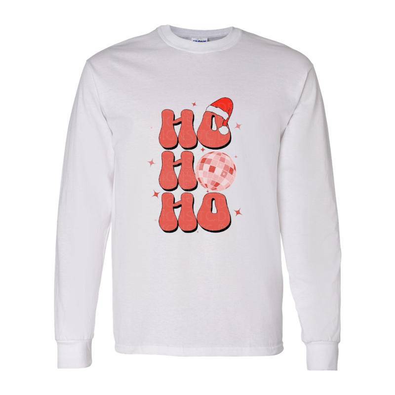 Cristmas Santa Ho Ho Ho Long Sleeve Shirt