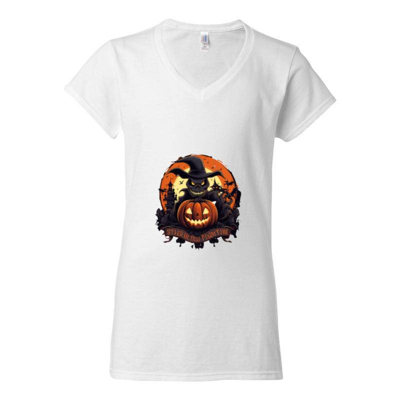 Halloween Plantree Time V-Neck T-Shirt