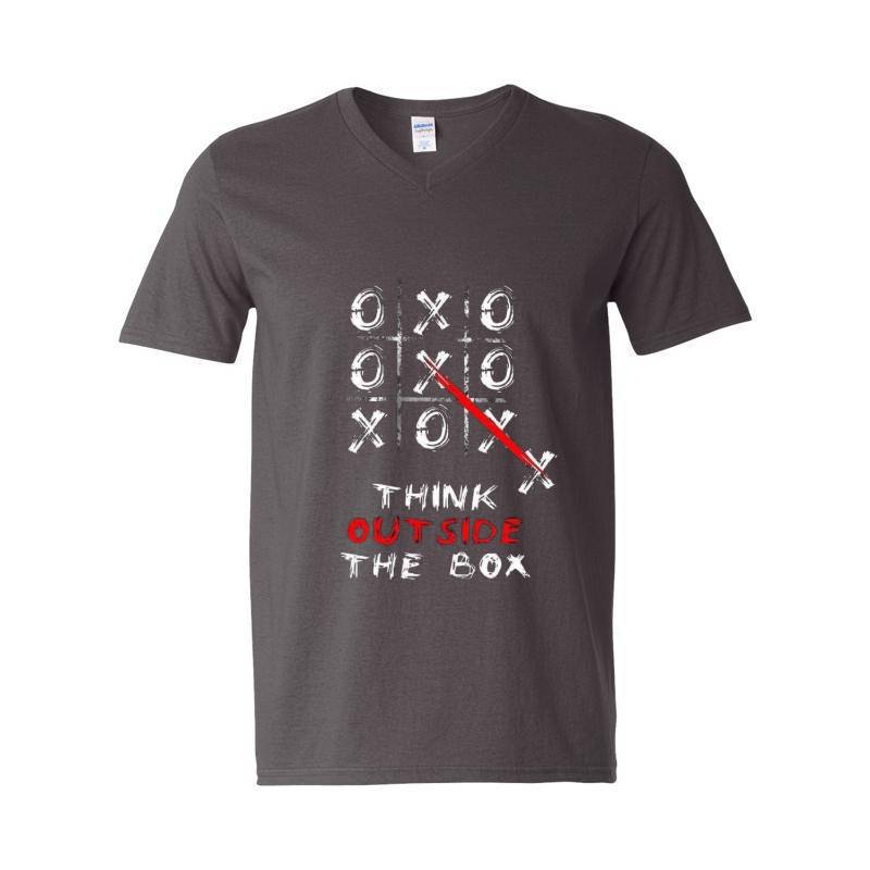Think Outside The Box V-Neck T-Shirt