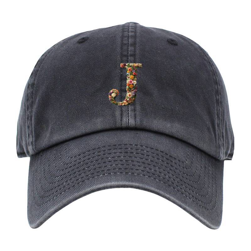 Letter J Baseball Cap