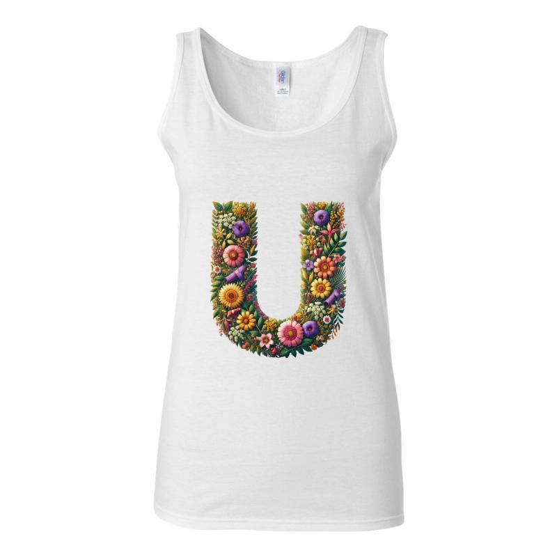 Letter U Tank Top T-Shirt