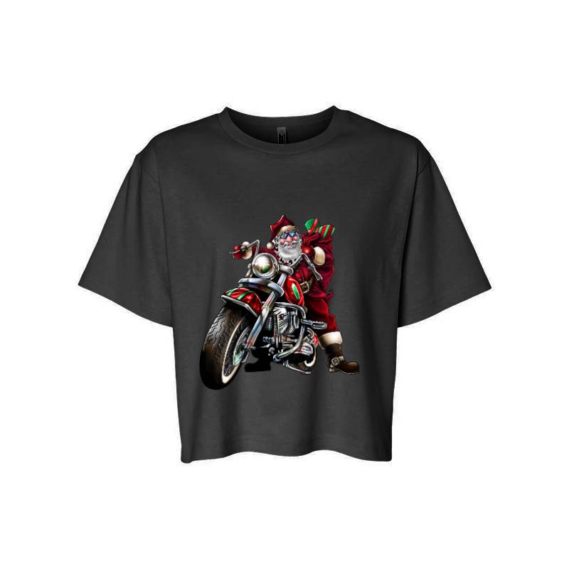 Motorcycle Santa Claus T-Shirt