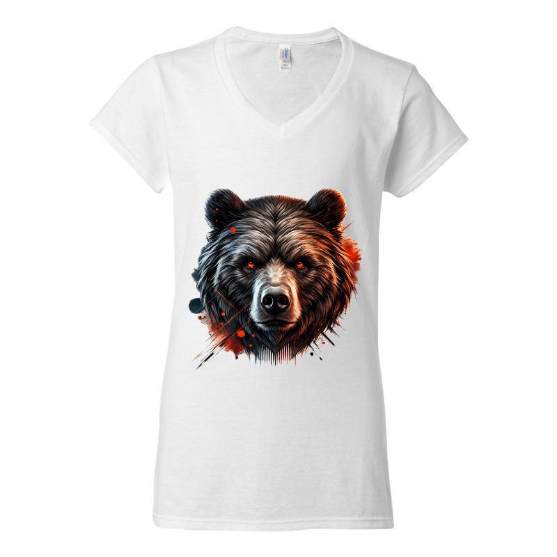 Bear V-Neck T-Shirt